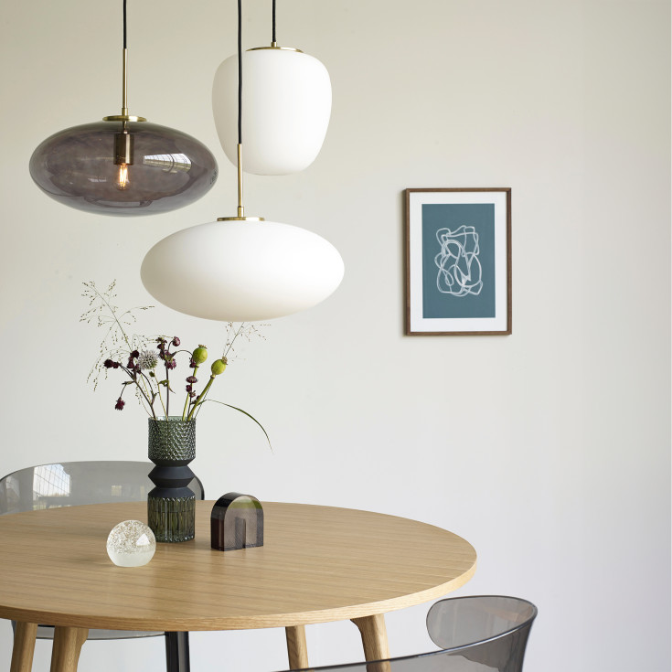 Hübsch Muse pendellampe, hvit