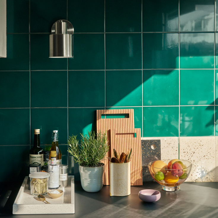 4 stk Hübsch Fuse vegglampe, nikkel