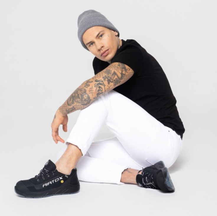 Airtox SR5 sikkerhedssko S1P, sort, str. 45