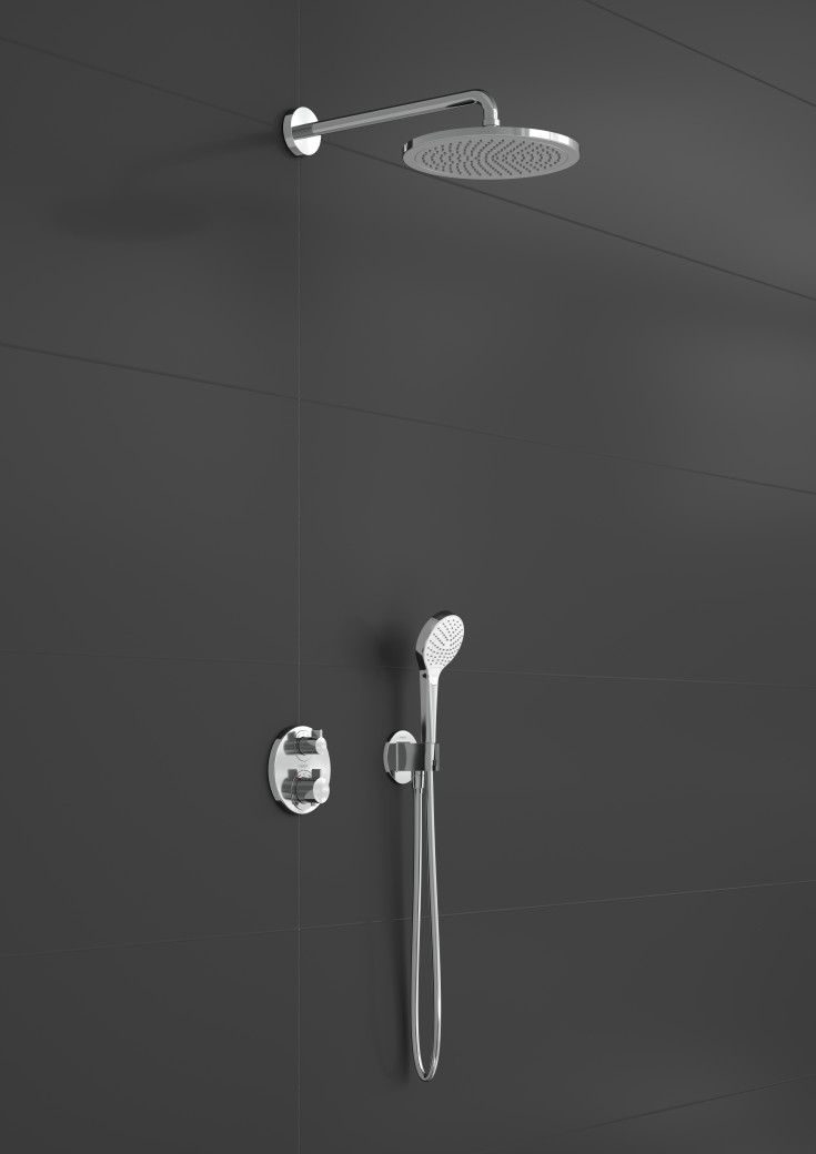 Hansgrohe Crometta Vario håndbruser, vandbesparende, krom/hvid