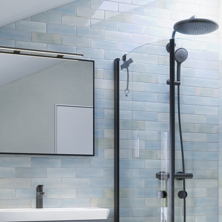 Dansani Match duschskrapa, mörkgrå