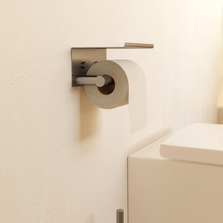 2 stk Cosmic Architect S+ toiletrulleholder, rustfrit stål