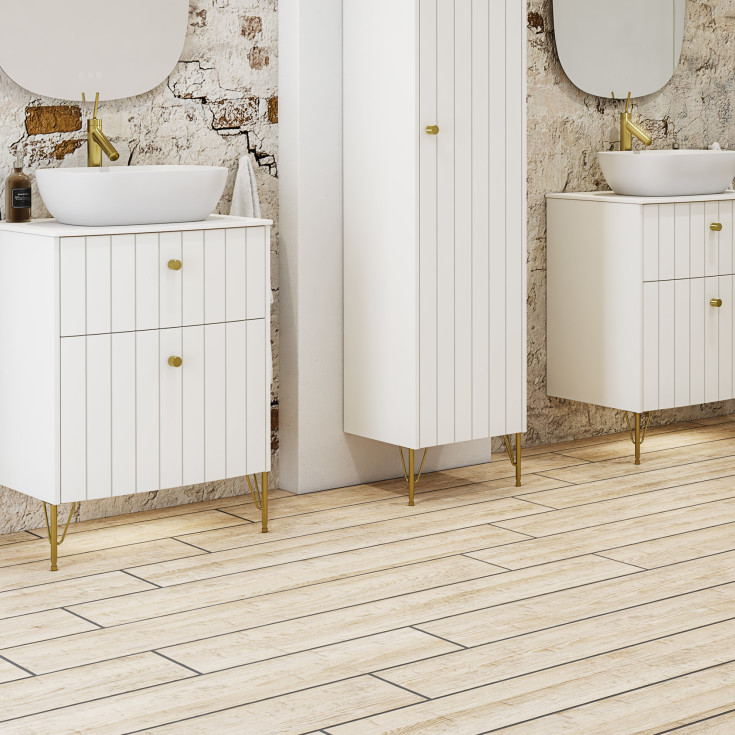 Dansani Luna Vintage støtteben, 18-22 cm, messing