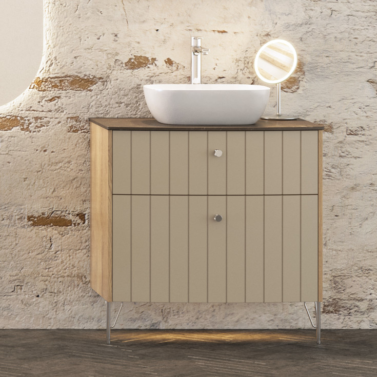 Dansani Luna Vintage støtteben, 18-22 cm, krom