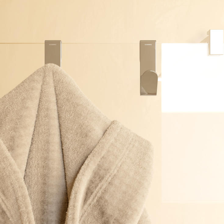 Cosmic Architect S+ håndklædekrog, 2 stk., krom