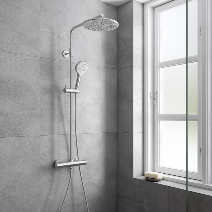 Damixa Silhouet dusjsett, vannbesparende, stål