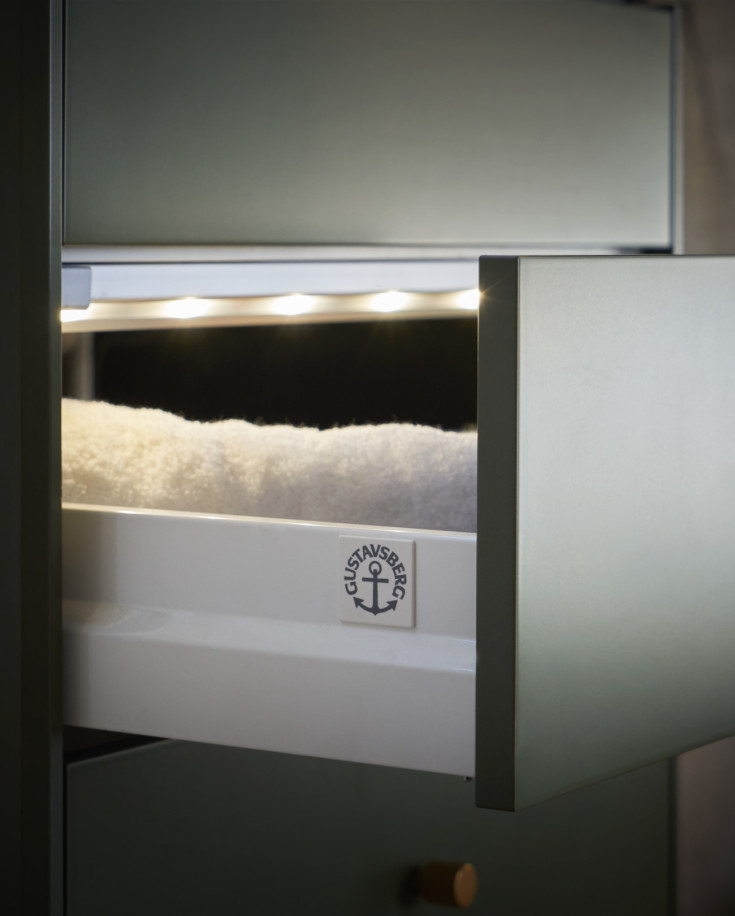 Gustavsberg Graphic möbelpaket, 100x41 cm, grön