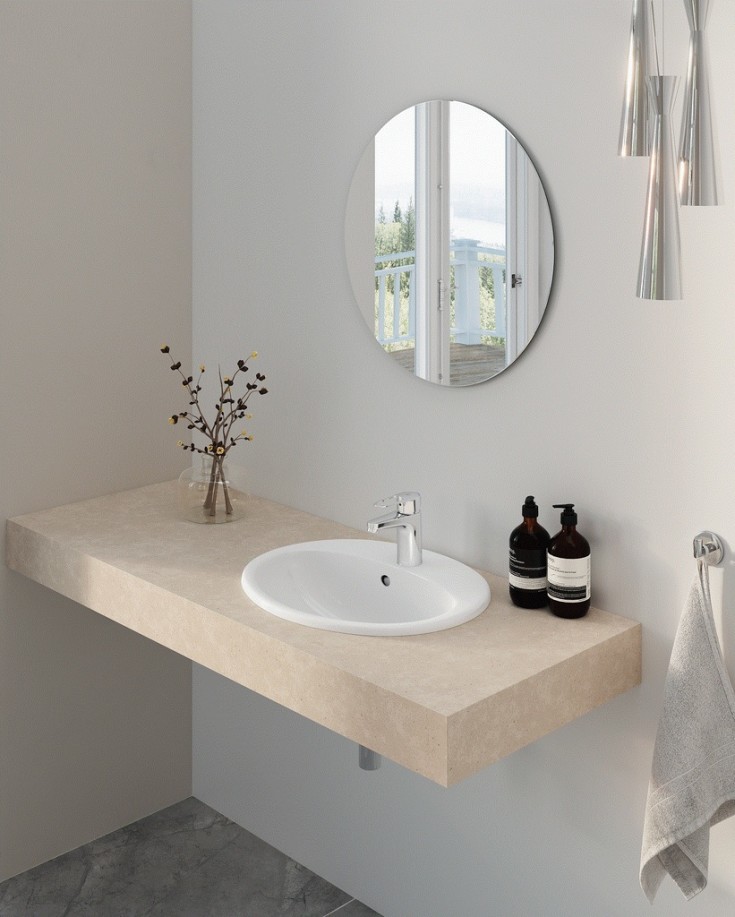 Gustavsberg tvättställ, 53,5x44 cm, vit