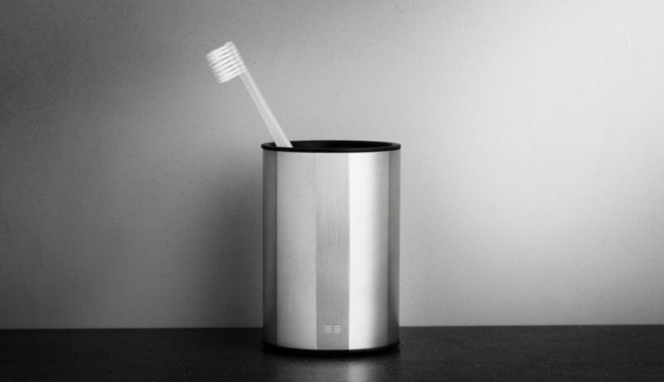 Unidrain Reframe tannkrus, børstet rustfritt stål