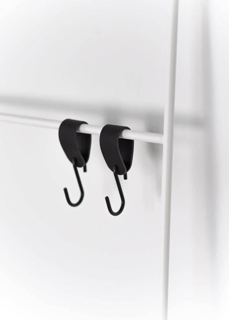 Metallbude Estina håndklædeholder, 55 cm, hvid