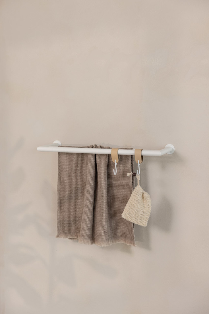 Metallbude Stenni håndklestang, 50 cm, hvit