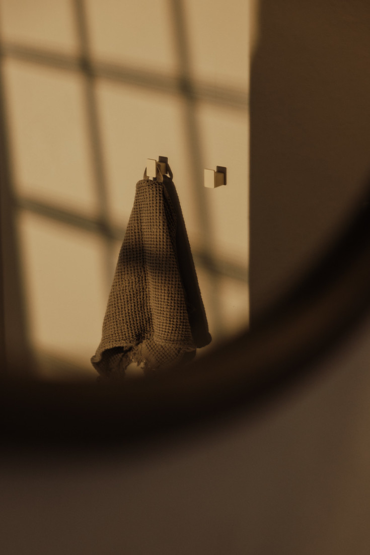 2 stk Metallbude Palo håndkleknagg, beige, 6 stk