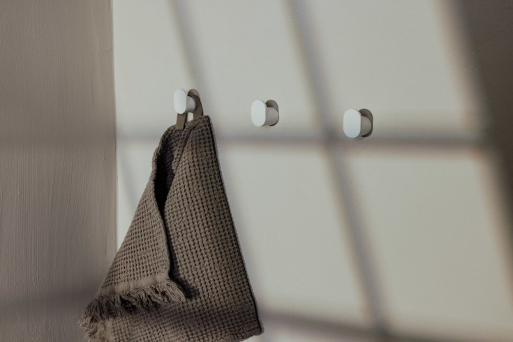 Metallbude Pali håndklædekrog, hvid, 6 stk