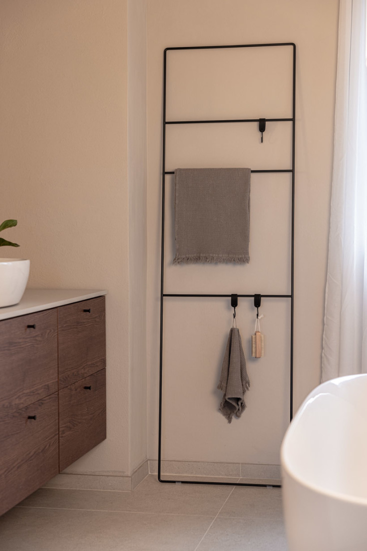 Metallbude Estina håndkleholder, 55 cm, sort