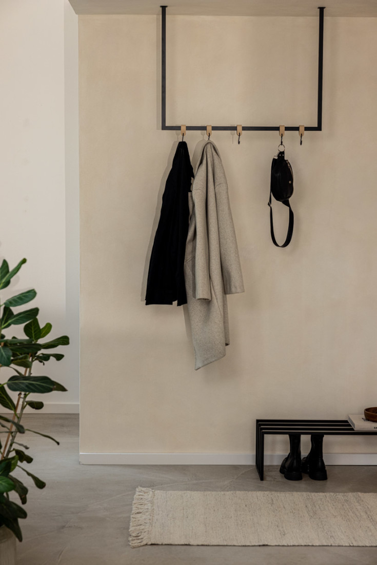 Metallbude Rubi klädstång, 60x60 cm, svart