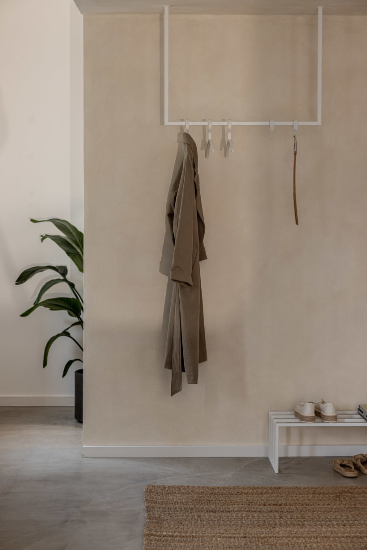 Metallbude Rubi klädstång, 60x60 cm, vit