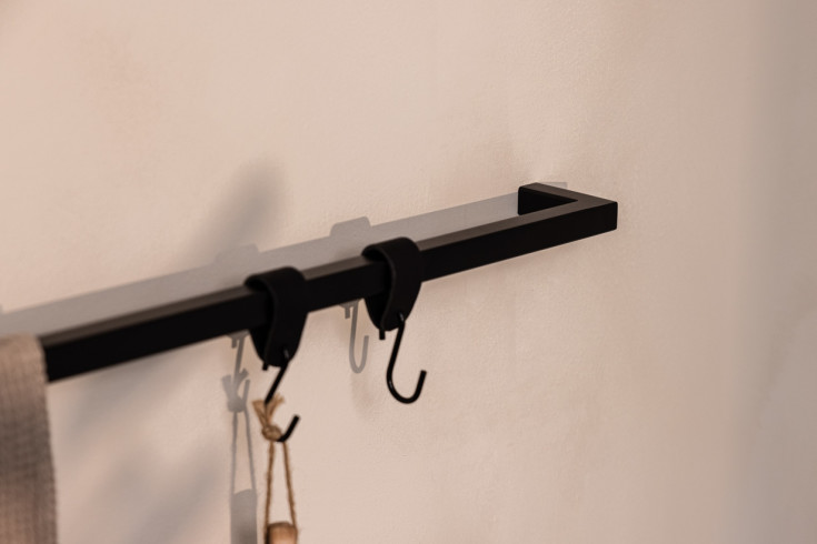 Metallbude Vana håndklædestang, 55 cm, sort