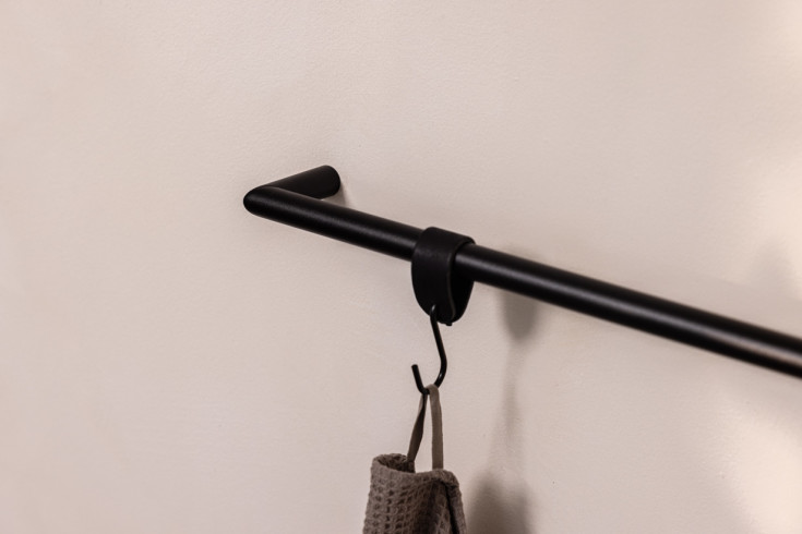 Metallbude Vana håndklædestang, 55 cm, sort