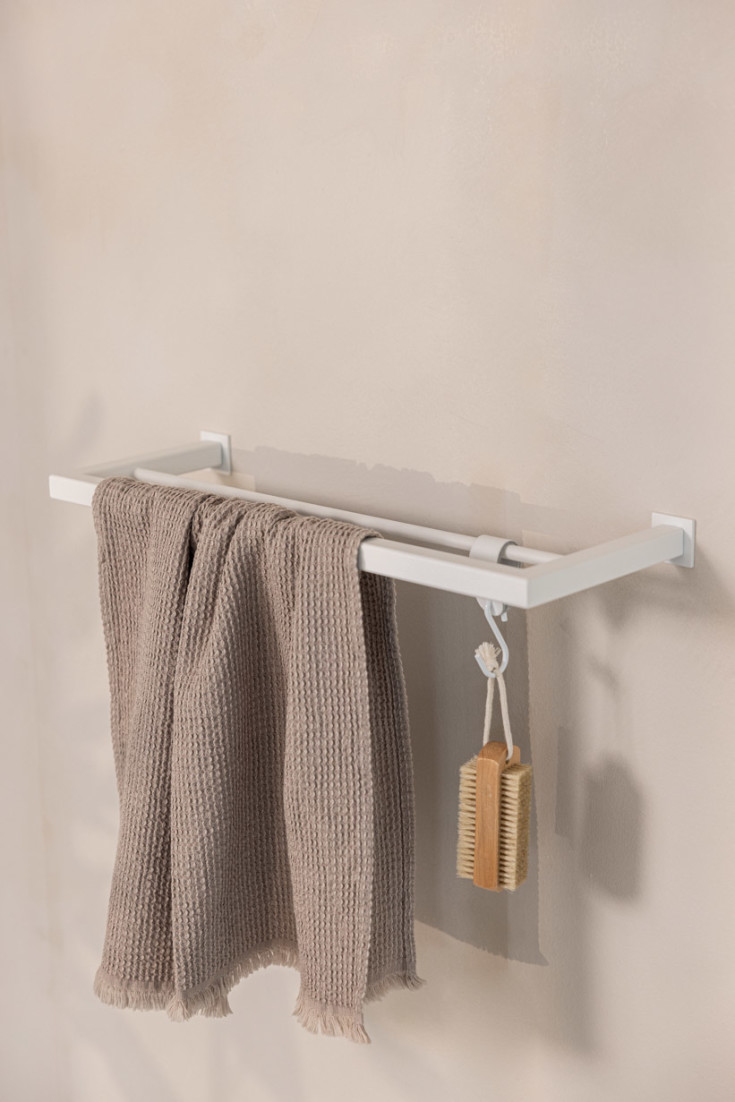 Metallbude Stenni håndklestang, 50 cm, hvit