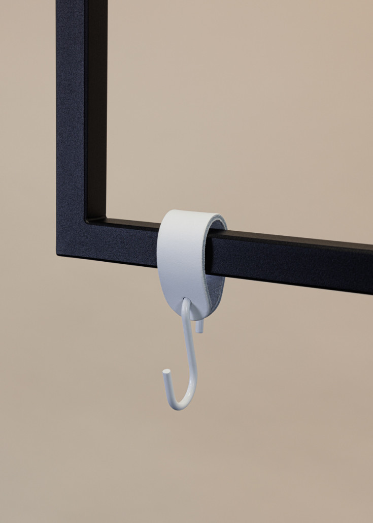 Metallbude S-krog, hvid, 3 stk