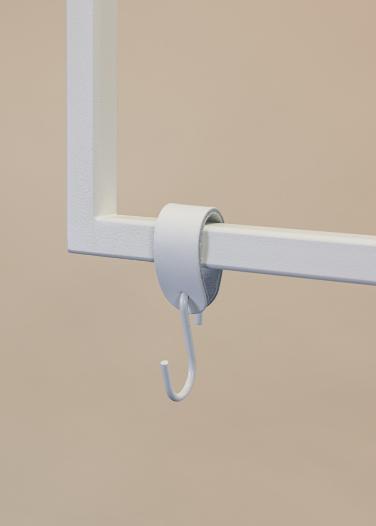 Metallbude S-krog, hvid, 6 stk