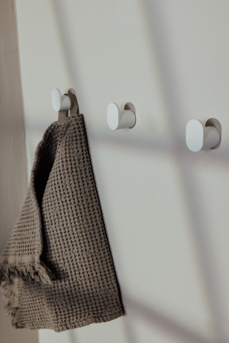 Metallbude Pali handdukskrok, vit, 3 st