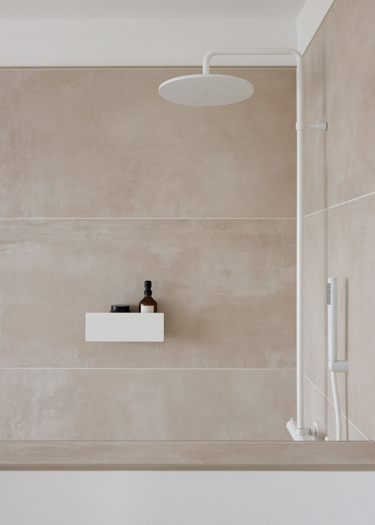 Metallbude Shea dusjhylle, hvit