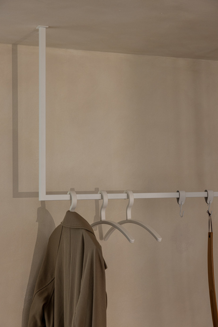 Metallbude Rubi klesstativ, 60x120 cm, hvit