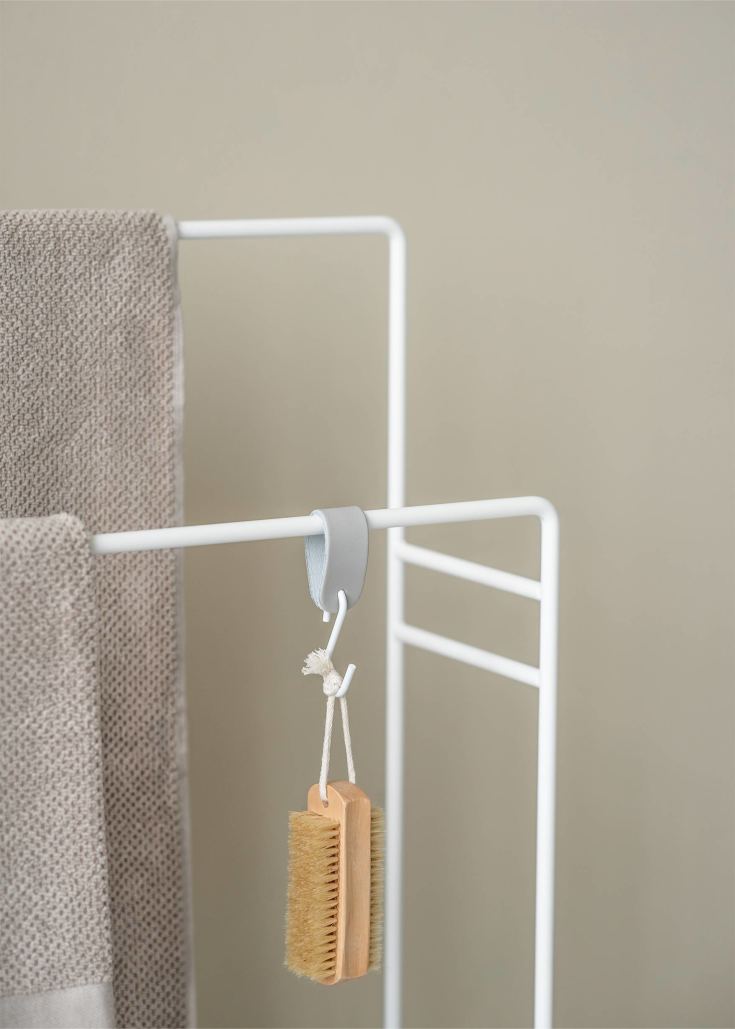 Metallbude Delaya håndkleholder, 60 cm, hvit