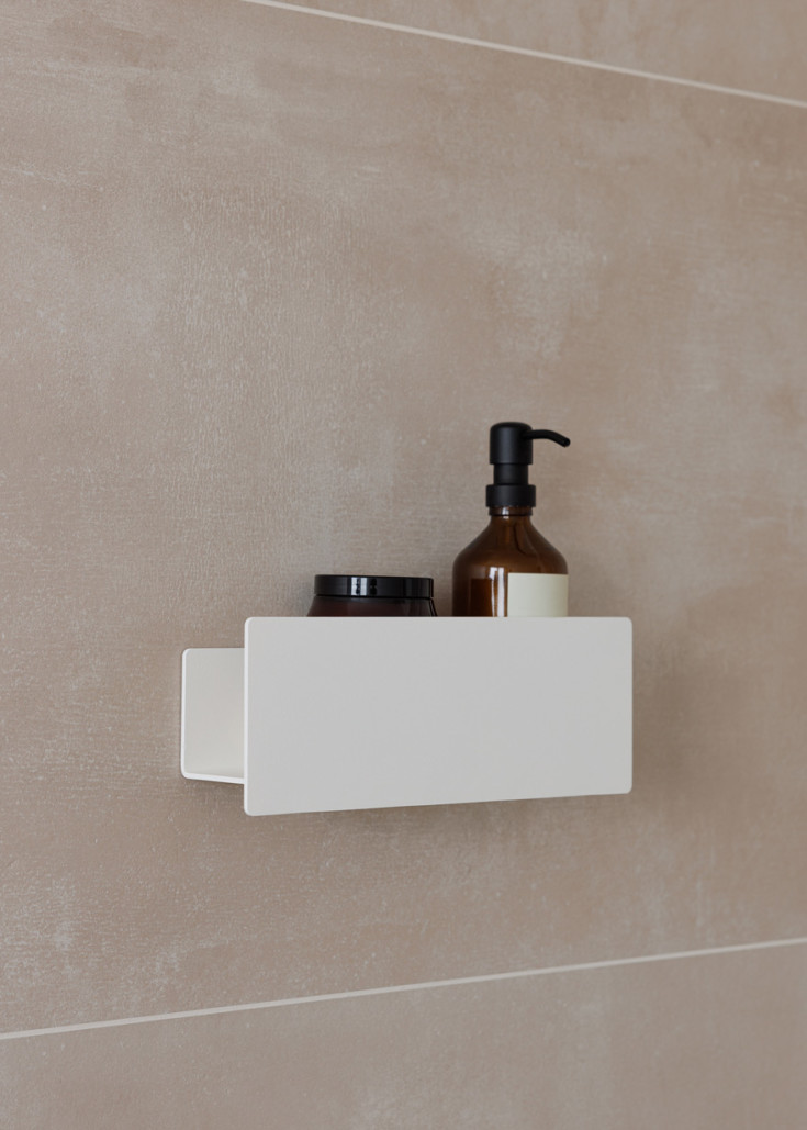 Metallbude Shea dusjhylle, hvit