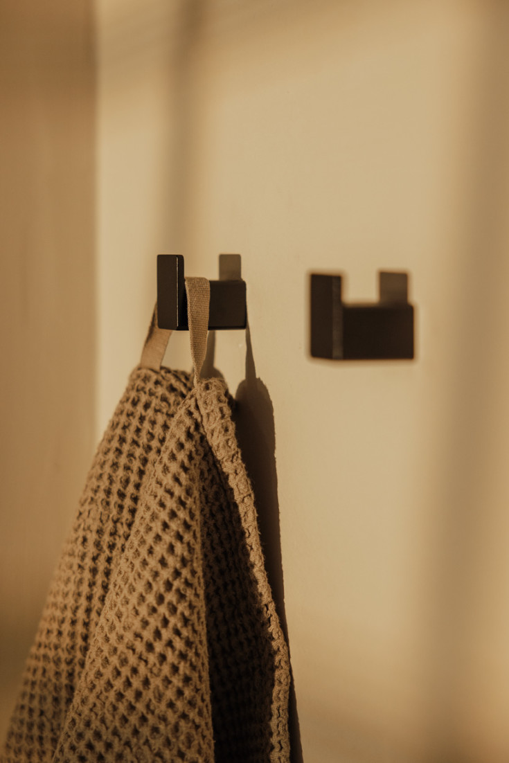 Metallbude Palo handdukskrok, svart, 3 st