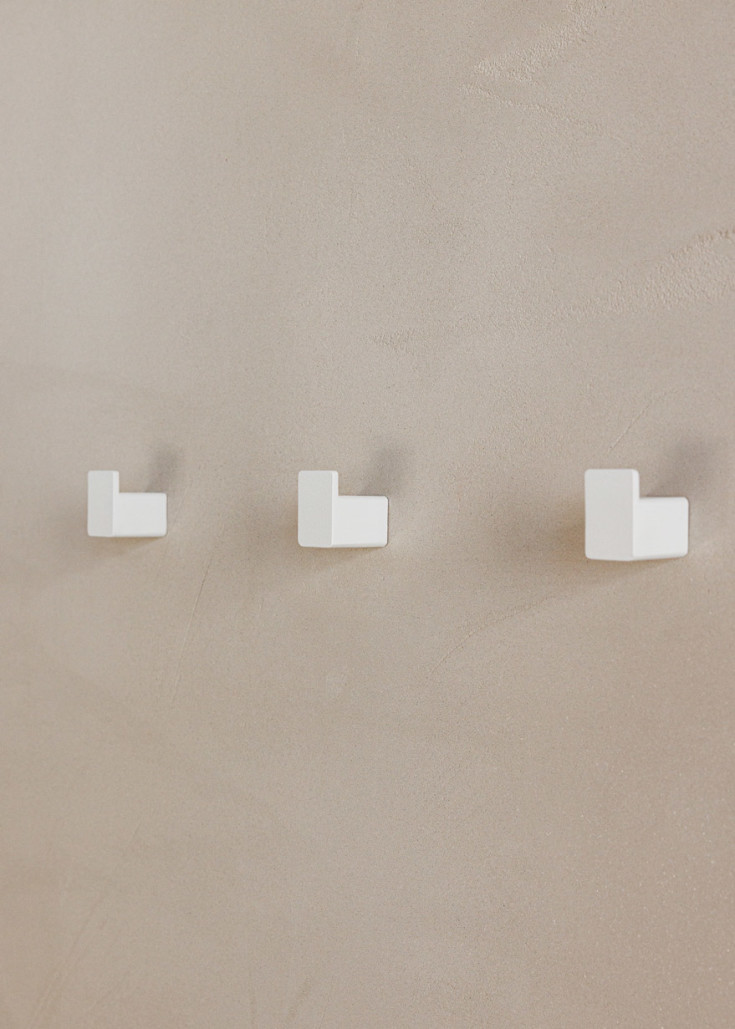 Metallbude Palo handdukskrok, vit, 3 st