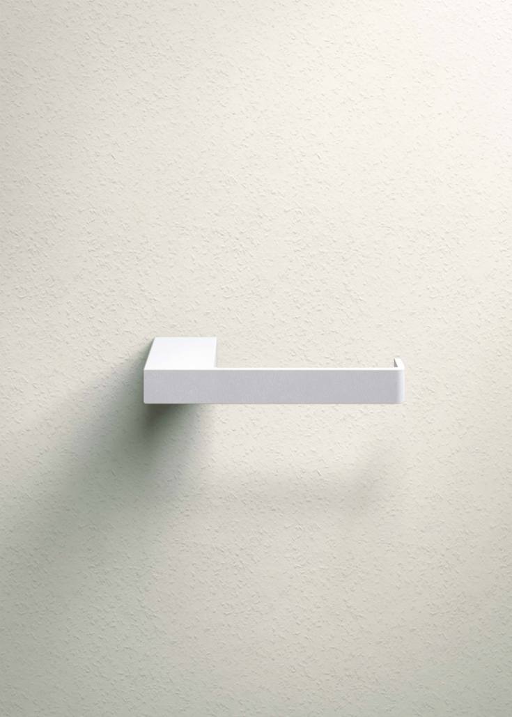 Metallbude Tuali dorullholder, hvit