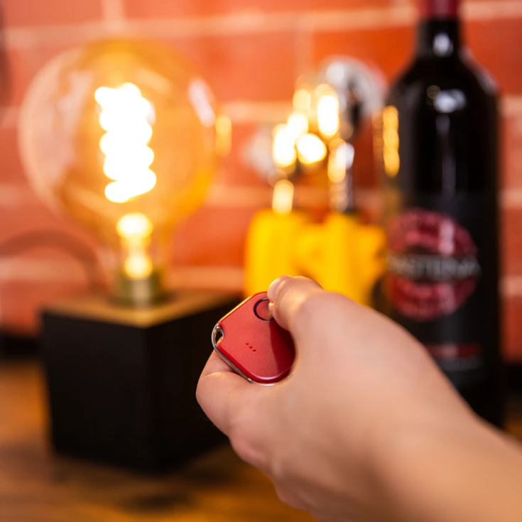 Shelly Blu trykknap med bluetooth, batteri, rød