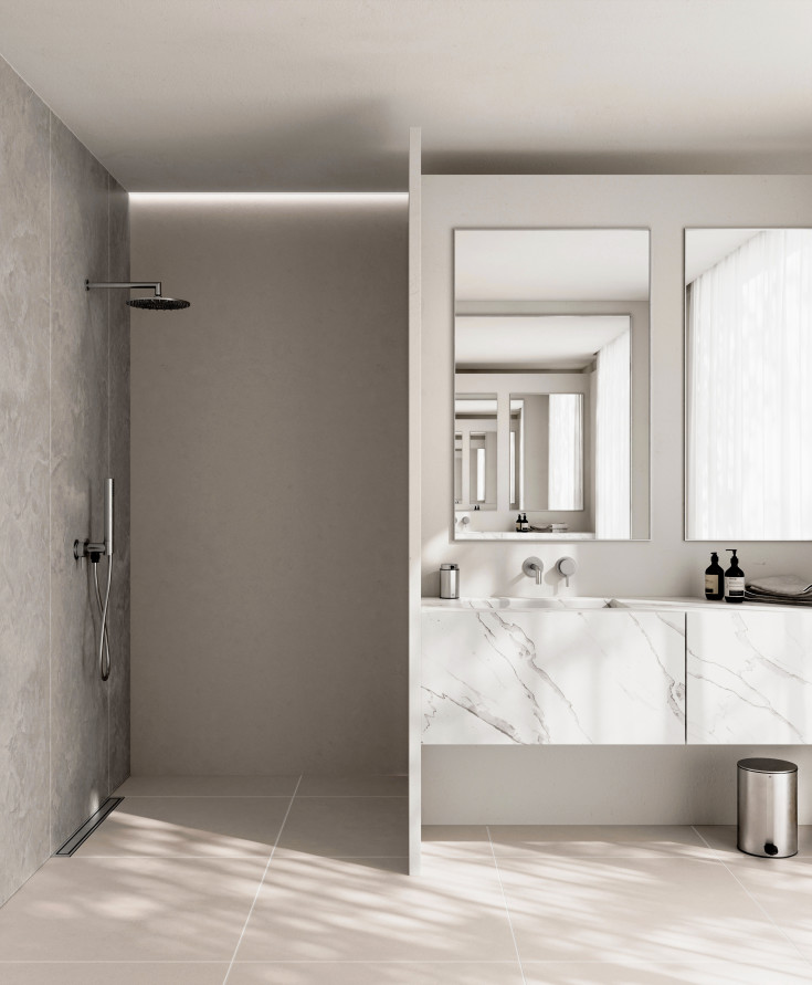 Unidrain Reframe toiletspand, 4 liter, børstet rustfrit stål