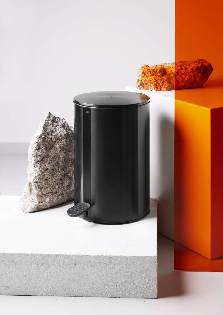 Unidrain Reframe søppelbøtte, 4 liter, sort