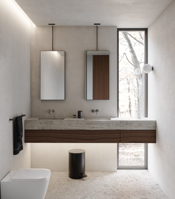 Unidrain Reframe søppelbøtte, 4 liter, sort