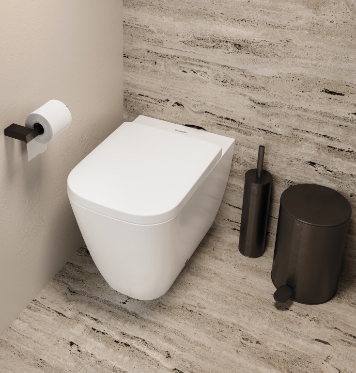 Unidrain Reframe toalettpapperskorg, 4 liter, svart