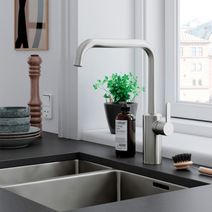 Damixa Silhouet køkkenarmatur, stål