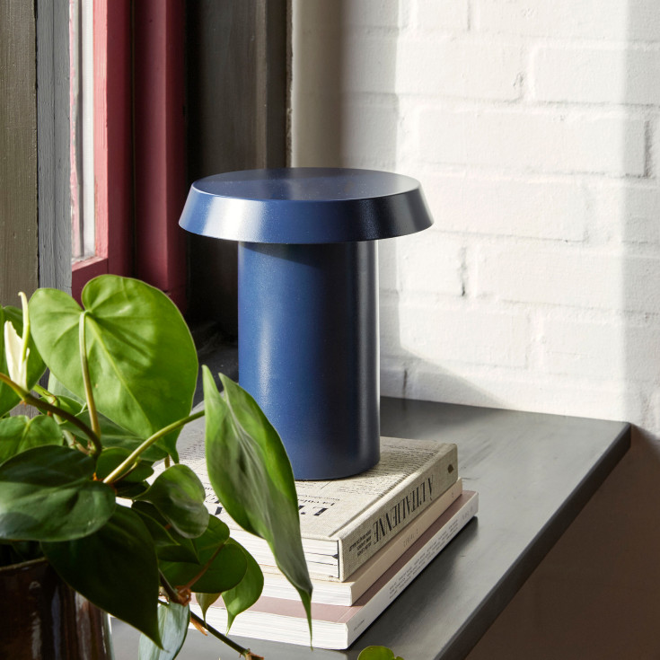 Hübsch Keen bordlampe, mørkeblå