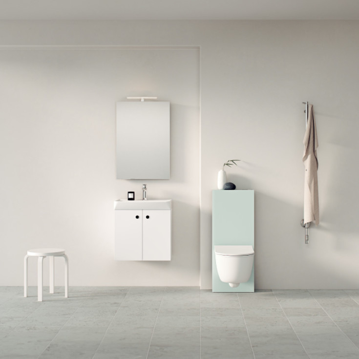 Svedbergs Amor håndklædetørrer, el, 10x140cm, rustfrit stål