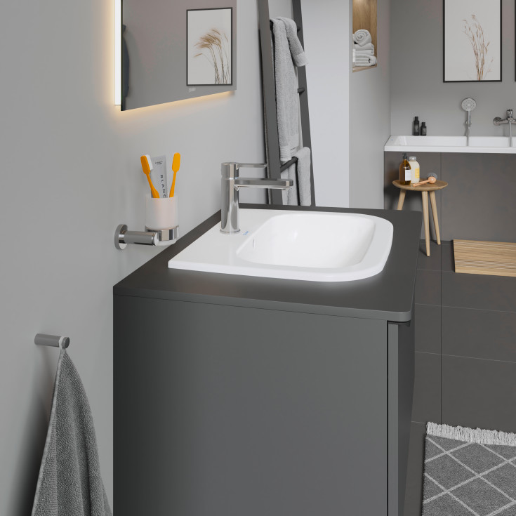 Duravit D-Code tvättställ, 54,5x43,5 cm, vit