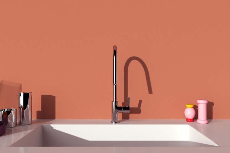 Ideal Standard Gusto køkkenarmatur, krom