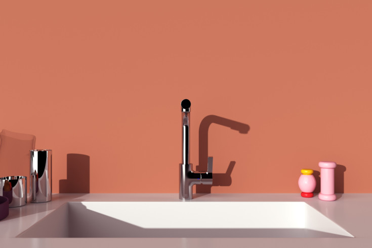 Ideal Standard Gusto køkkenarmatur, udtrækstud, krom