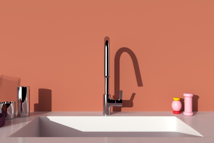 Ideal Standard Gusto køkkenarmatur, udtrækstud, krom