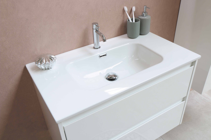 Sanibell Proline møbelpakke, 121x46,8 cm, matt hvit