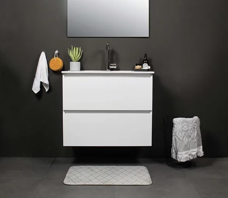 Sanibell Basicline möbelpaket, 60x39 cm, vit högglans