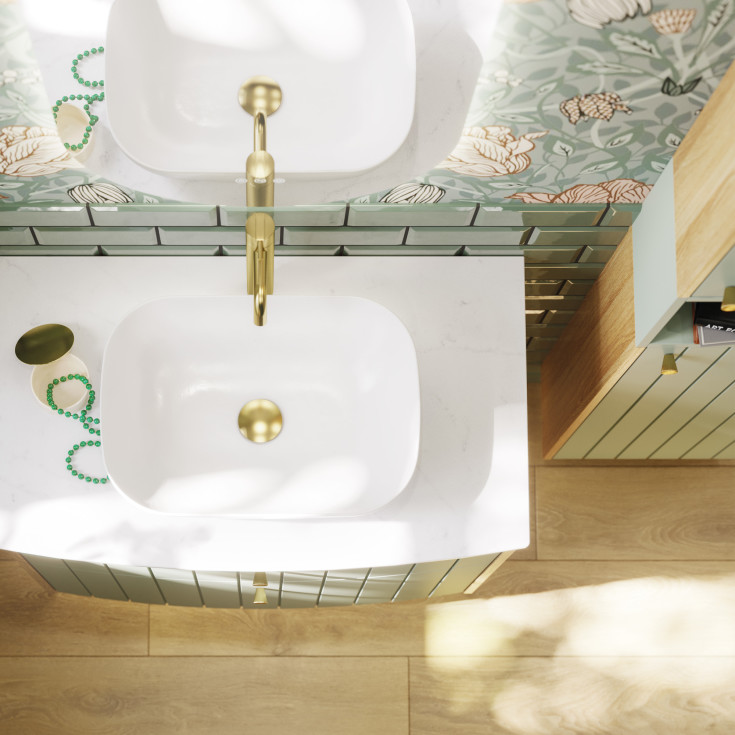 Dansani Daisy håndtak, Ø24 mm, messing