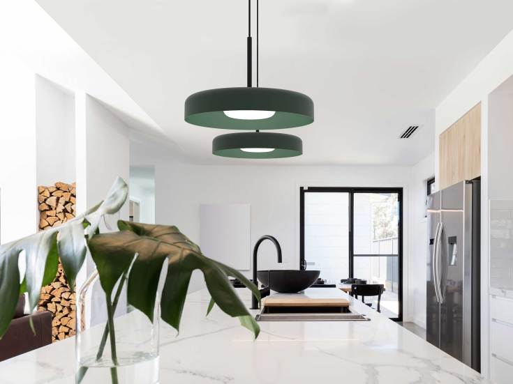 Sven PD Pendel grønn 15W Ø280mm 2700K/3000K DALI driver dimbar