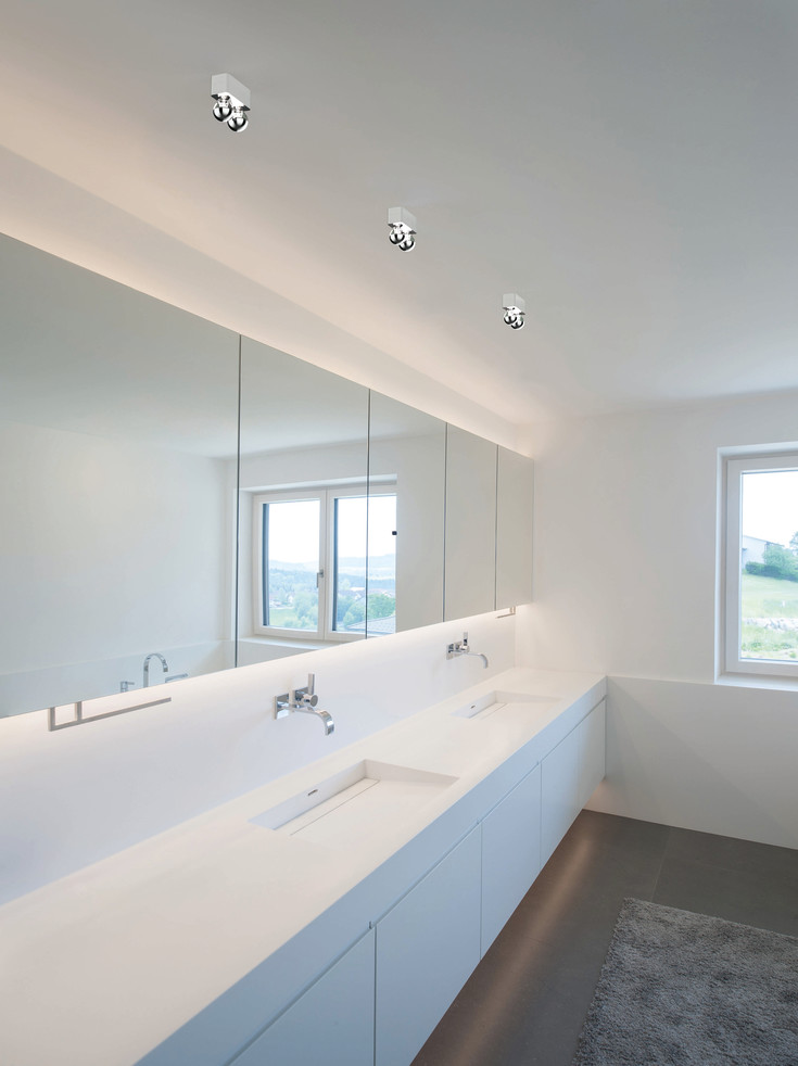 Tupaq SD Vegg/taklampe hvit/kobber E27 max 7W LED